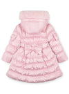 Girls Pink MONTANA Metallic Padded Coat