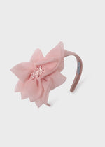 Girls Pink Organza Flower Hairband (Abel & Lula)