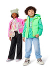 Girls Pink Polar Fleece Jumper With Sequin Pocket