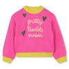 Girls Pink ‘Pretty Troublemaker’ Knit Jumper