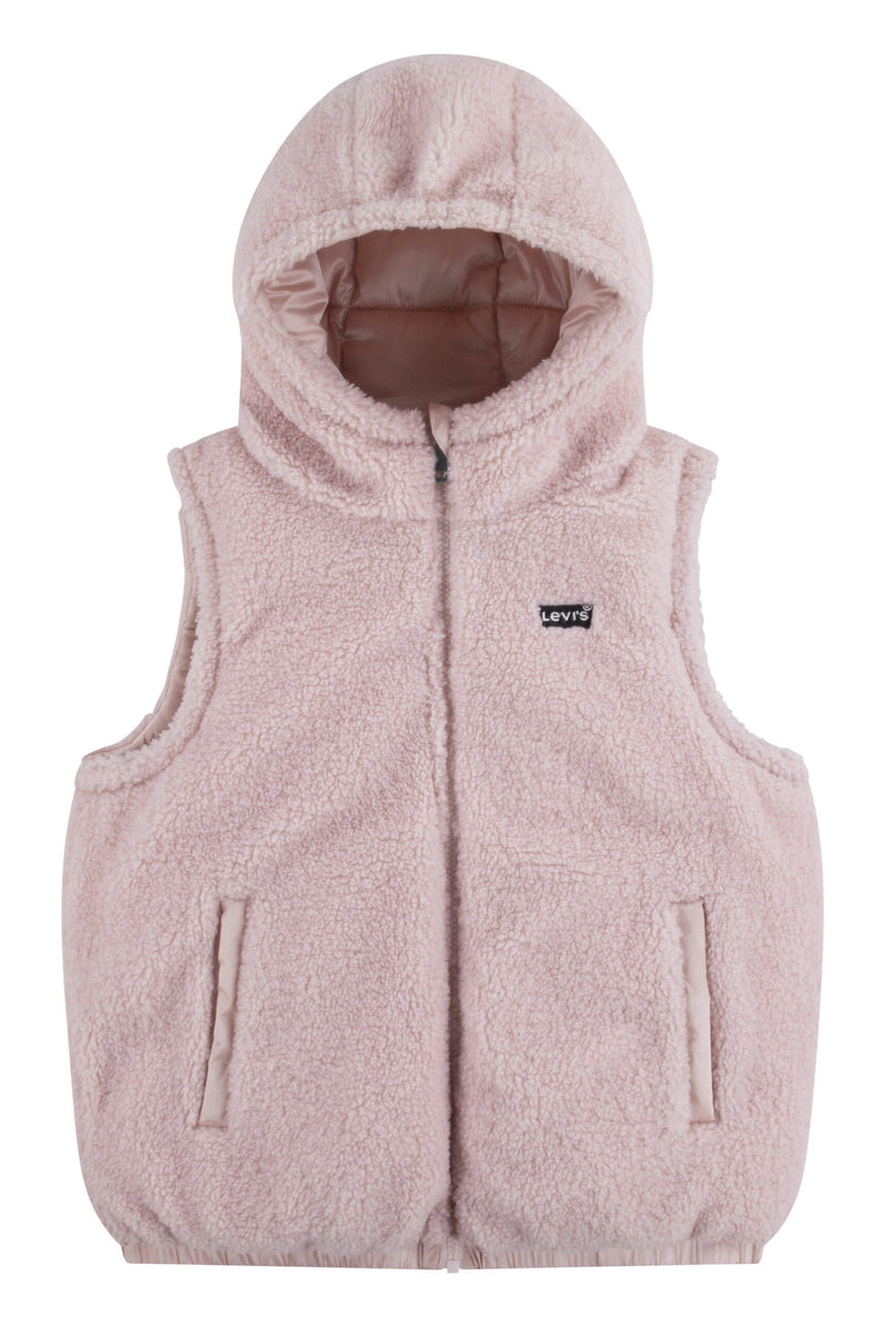 Girls' Pink Reversible Vest (Levis)