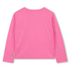 Girls Pink Sequin LOVE Long Sleeve Top