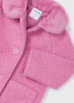 Girl's Pink Shearling Coat (Mayoral)