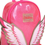 Girls Pink Sparkle Wings Backpack (27cm)