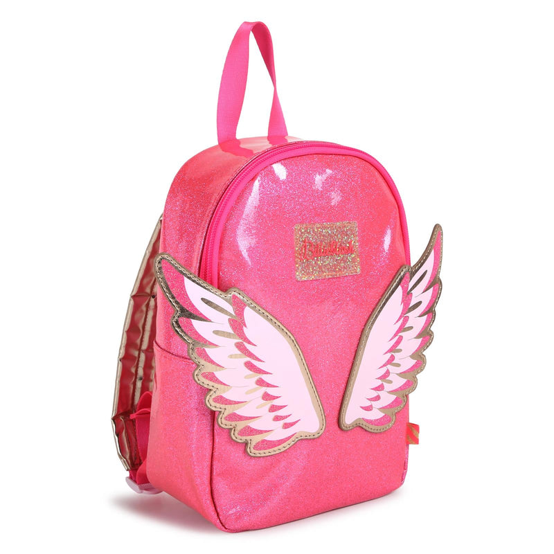 Girls Pink Sparkle Wings Backpack (27cm)