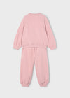 Girls Pink Strawberry Tracksuit