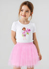 Girls Pink Tulle Skirt Set