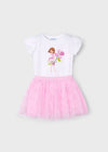 Girls Pink Tulle Skirt Set