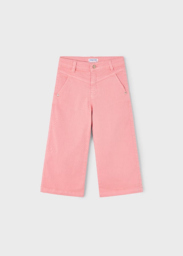 Girls Pink Twill Trousers