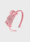 Girls Pink Velvet Bow Hairband (mayoral)