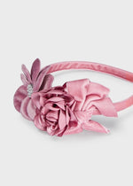 Girls Pink Velvet Hairband (mayoral)