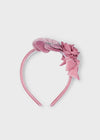 Girls Pink Velvet Hairband (mayoral)