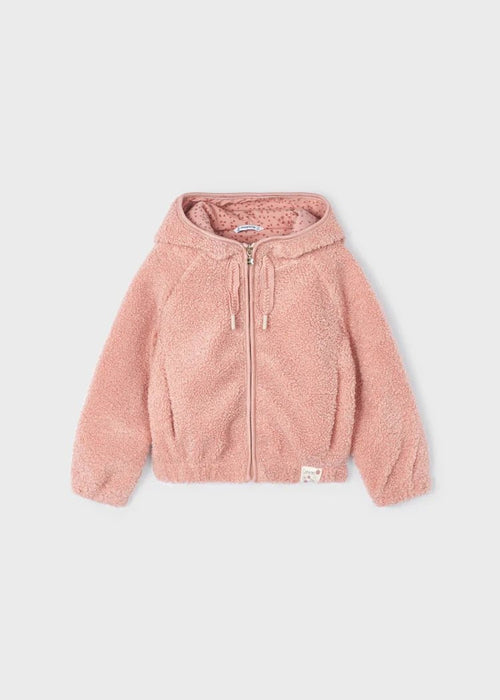 Girls Pink Zip - Up Hoodie Jacket