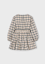 Girls Plaid Cotton Dress with Bows
