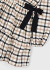 Girls Plaid Cotton Dress with Bows