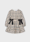 Girls Plaid Cotton Dress with Bows