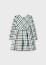 Girls' Plaid Dress with Bow (Mayoral)