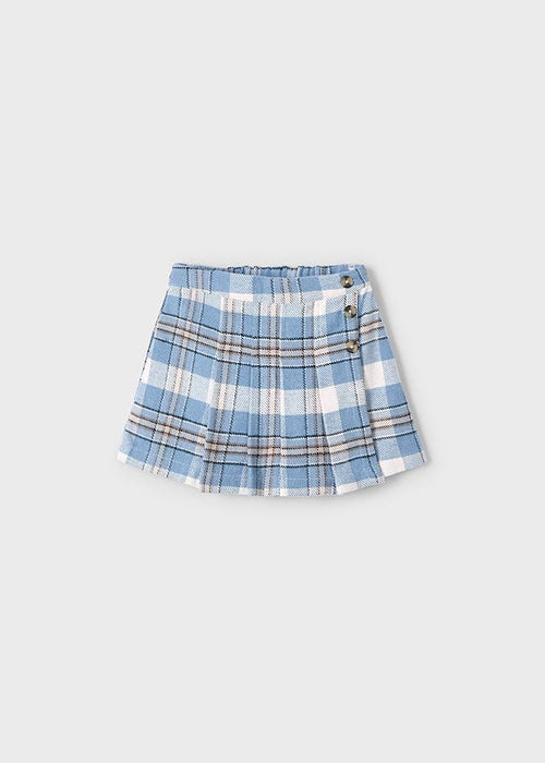 Girls' Plaid Skort with Button Detail (Mayoral)