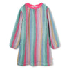 Girls Rainbow Pleated Sequin Dress (Billieblush)