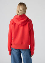 Girls Red Batwing Logo Hoodie