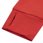 Girls Red Batwing Logo Hoodie