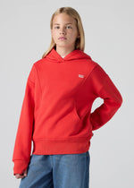 Girls Red Batwing Logo Hoodie