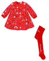 Girls Red Cotton Dress Set (Agatha Ruiz de la Prada)