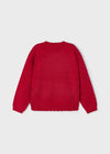 Girls Red Crewneck Knit Sweater (Mayoral)