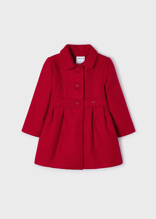 Girls Red Felted Coat (Mayoral)