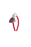 Girls' Red Festive Hairband (Tutto Piccolo)