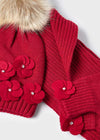 Girls Red Knitted Hat Set (Mayoral)