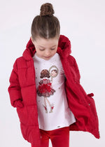 Girls Red Puffer Coat (mayoral)