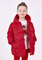 Girls Red Puffer Coat (mayoral)