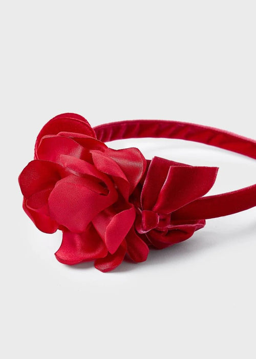 Girls Red Velvet Hairband (mayoral)