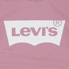 Girls Rose Pink Long Sleeve Batwing Logo T-Shirt