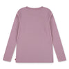 Girls Rose Pink Long Sleeve Batwing Logo T-Shirt