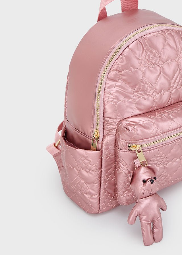 Girls' Rose Quilted Backpack (26cm)