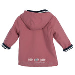 Girls Rose Vintage Waterproof Fleece - Lined Raincoat