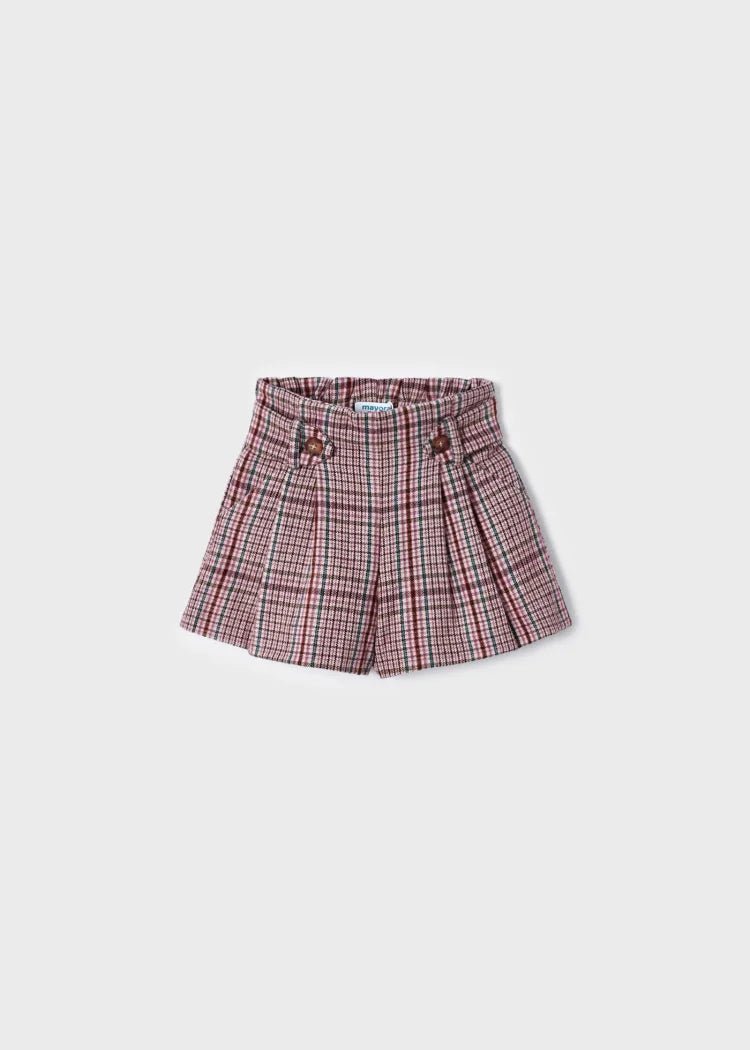 Girls' Sausage Dog Top & Plaid Shorts Set (Mayoral)