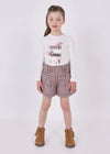 Girls' Sausage Dog Top & Plaid Shorts Set (Mayoral)