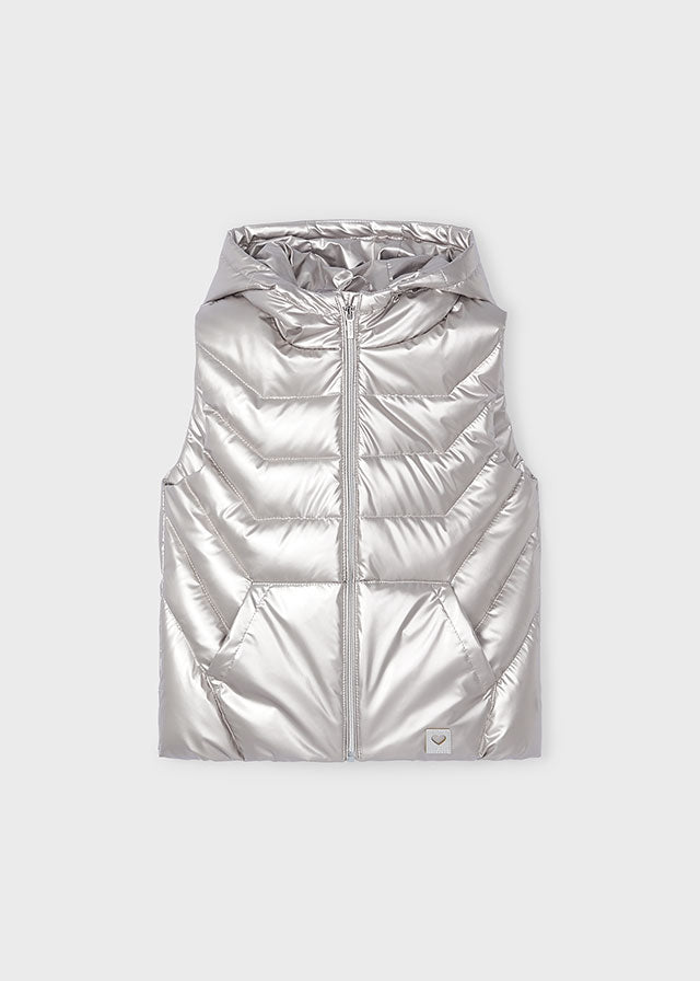 Girls' Silver Padded Vest (Mayoral)