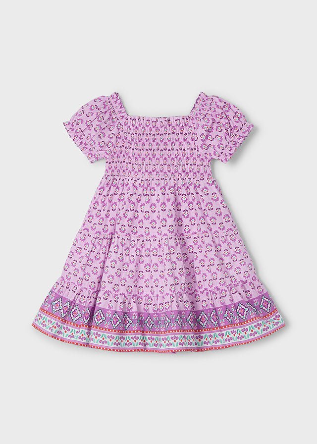 Girls Smocked Floral Dress