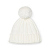 Girls Snow White Pom Pom Knitted Hat