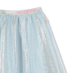 Girls Sparkling Mesh Skirt with Sequins