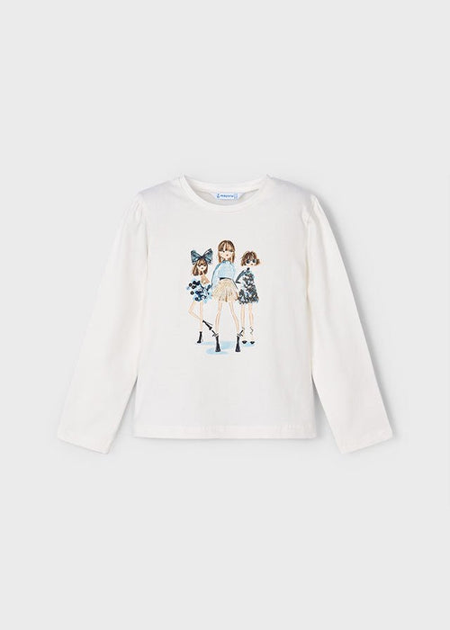 Girls Stylish Sequin Trio T-Shirt