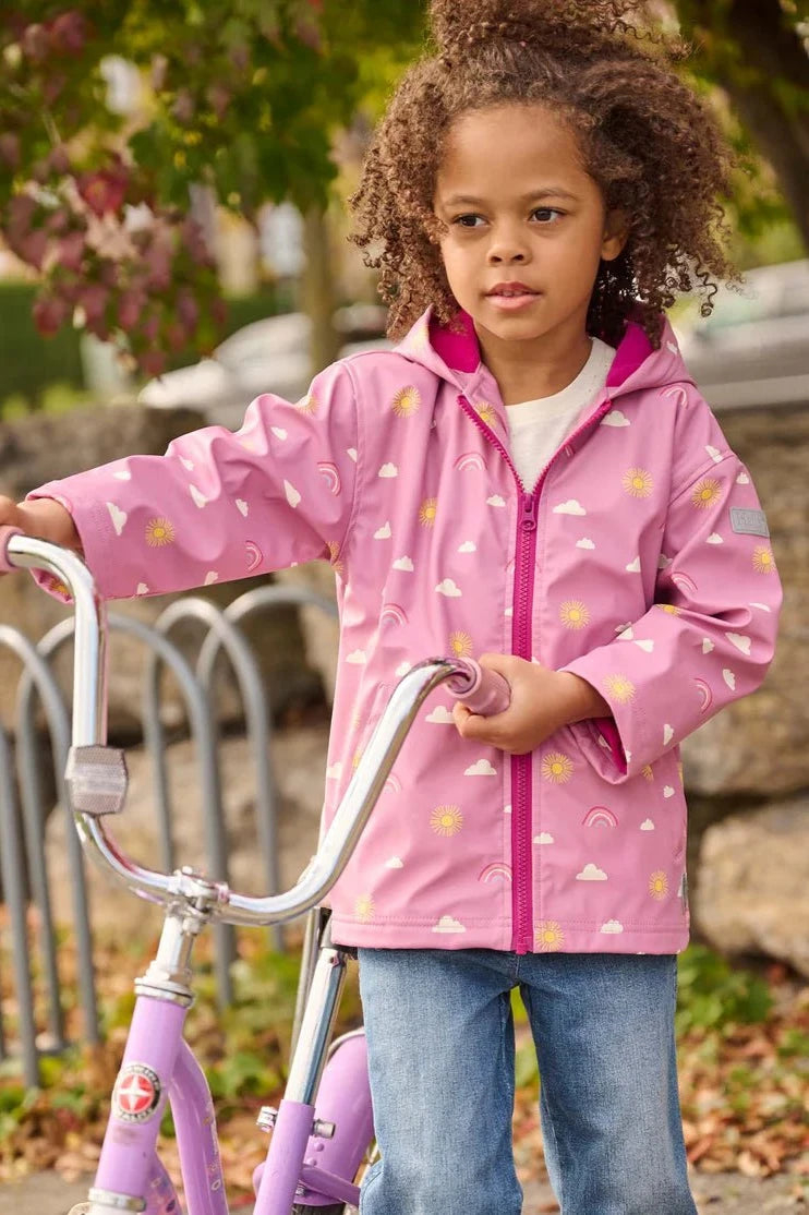 Girls Sun Charms Zip - Up Rain Jacket (Hatley)