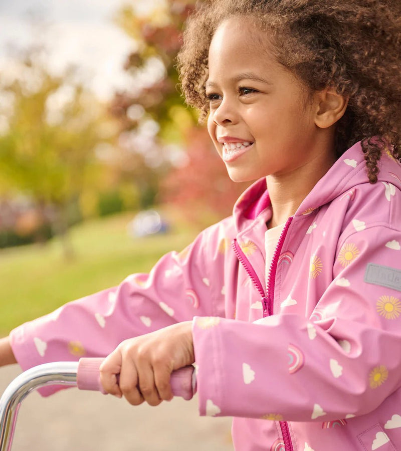 Girls Sun Charms Zip - Up Rain Jacket (Hatley)