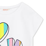 Girls T-Shirt with Studded 'Love' Graphic