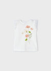 Girls Tulle Flower Top