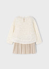 Girls Two - in - One Sequin Dress Set